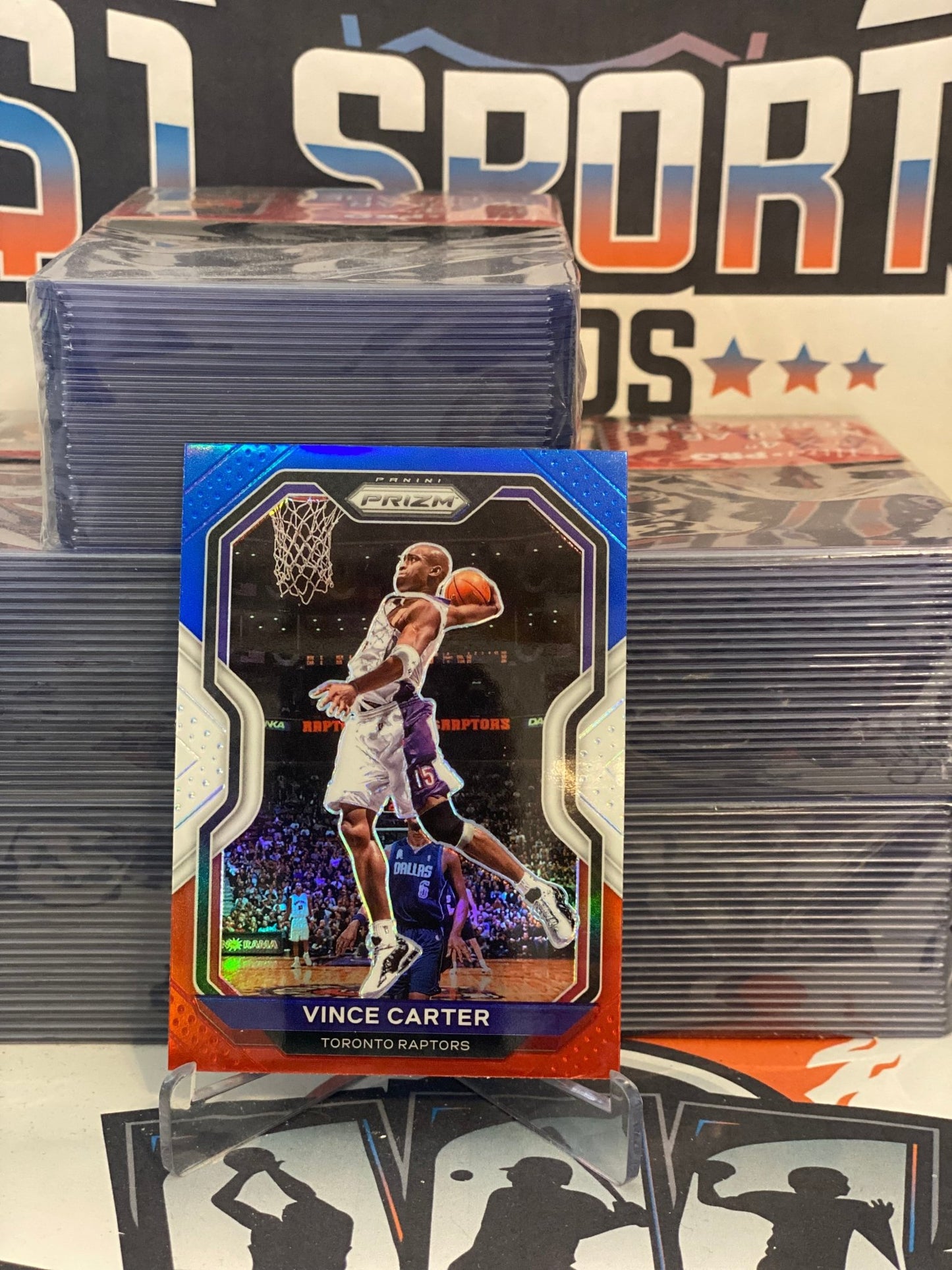 2020 Panini Prizm (Red White Blue Prizm) Vince Carter #117