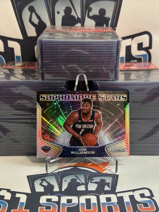 2020 Panini Prizm (Silver Prizm, Sophmore Stars) Zion Williamson #3