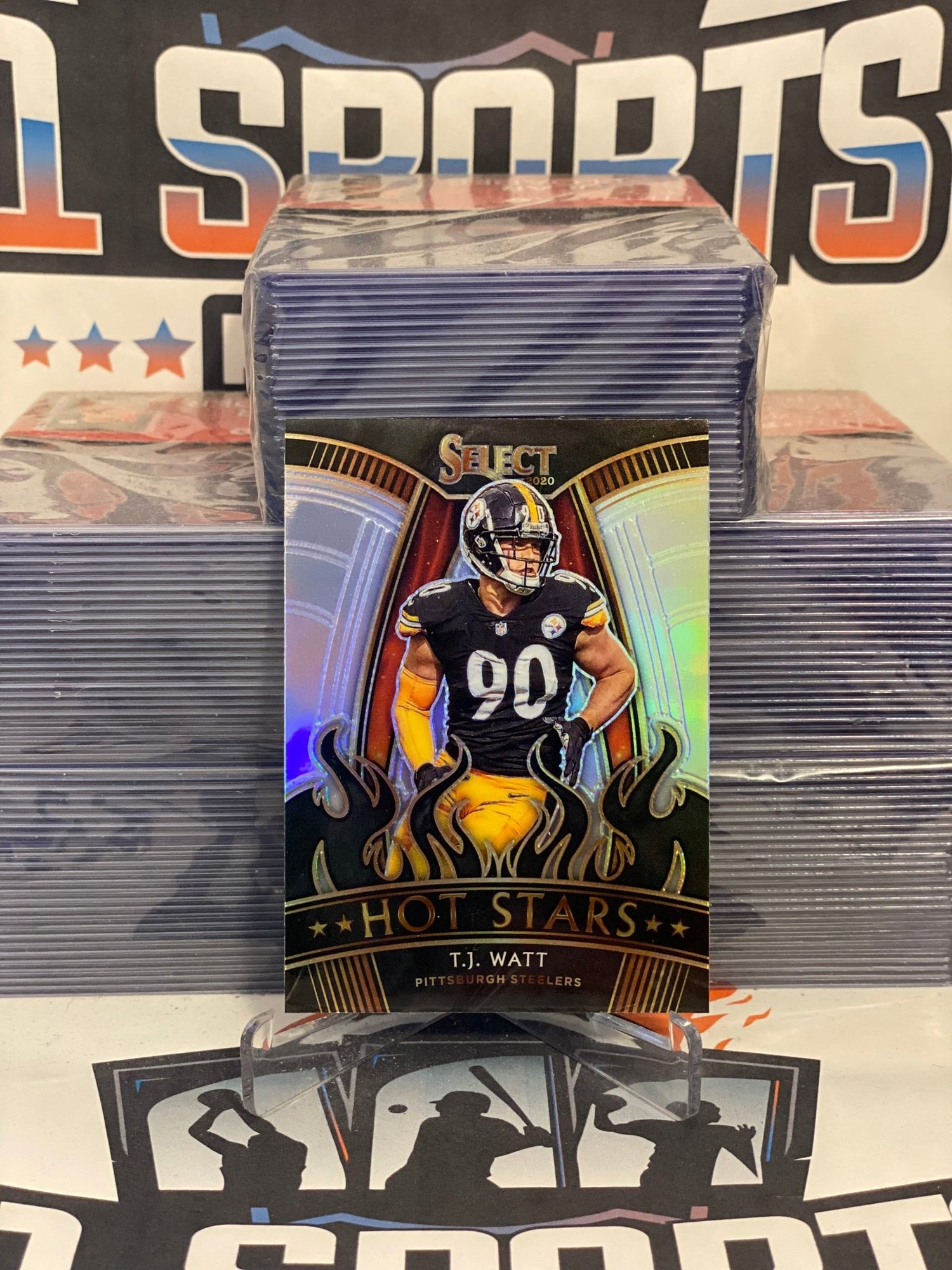 2020 Panini Select (Holo Prizm, Hot Stars) T.J. Watt #HS19