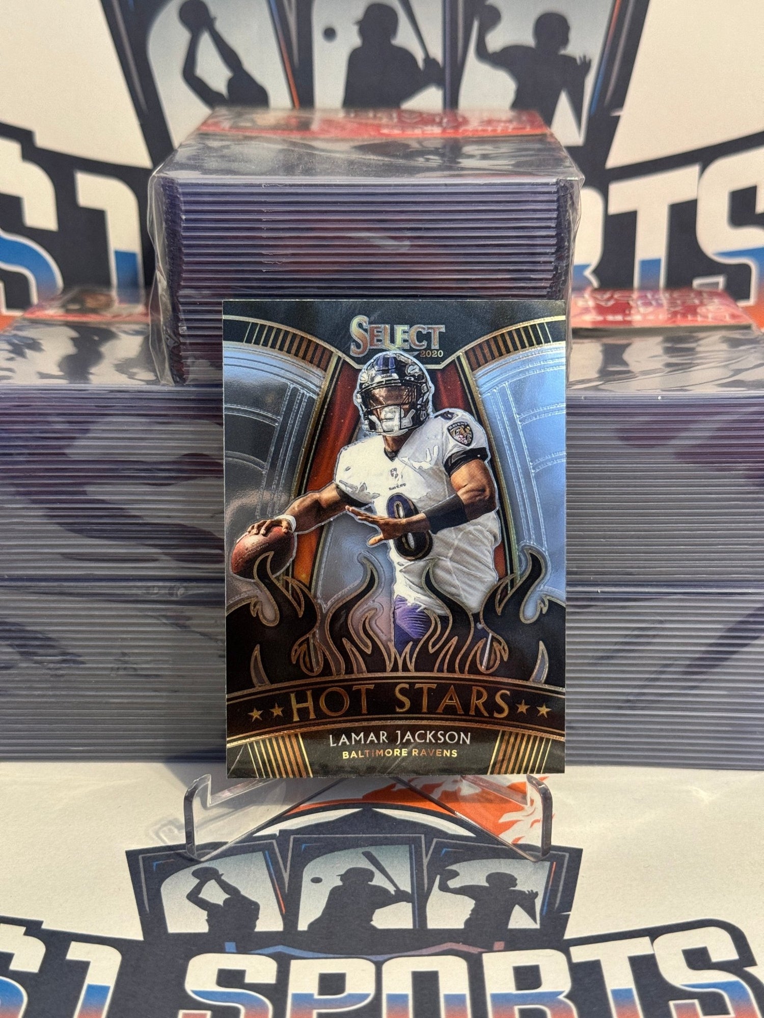 2020 Panini Select (Hot Stars) Lamar Jackson #HS4