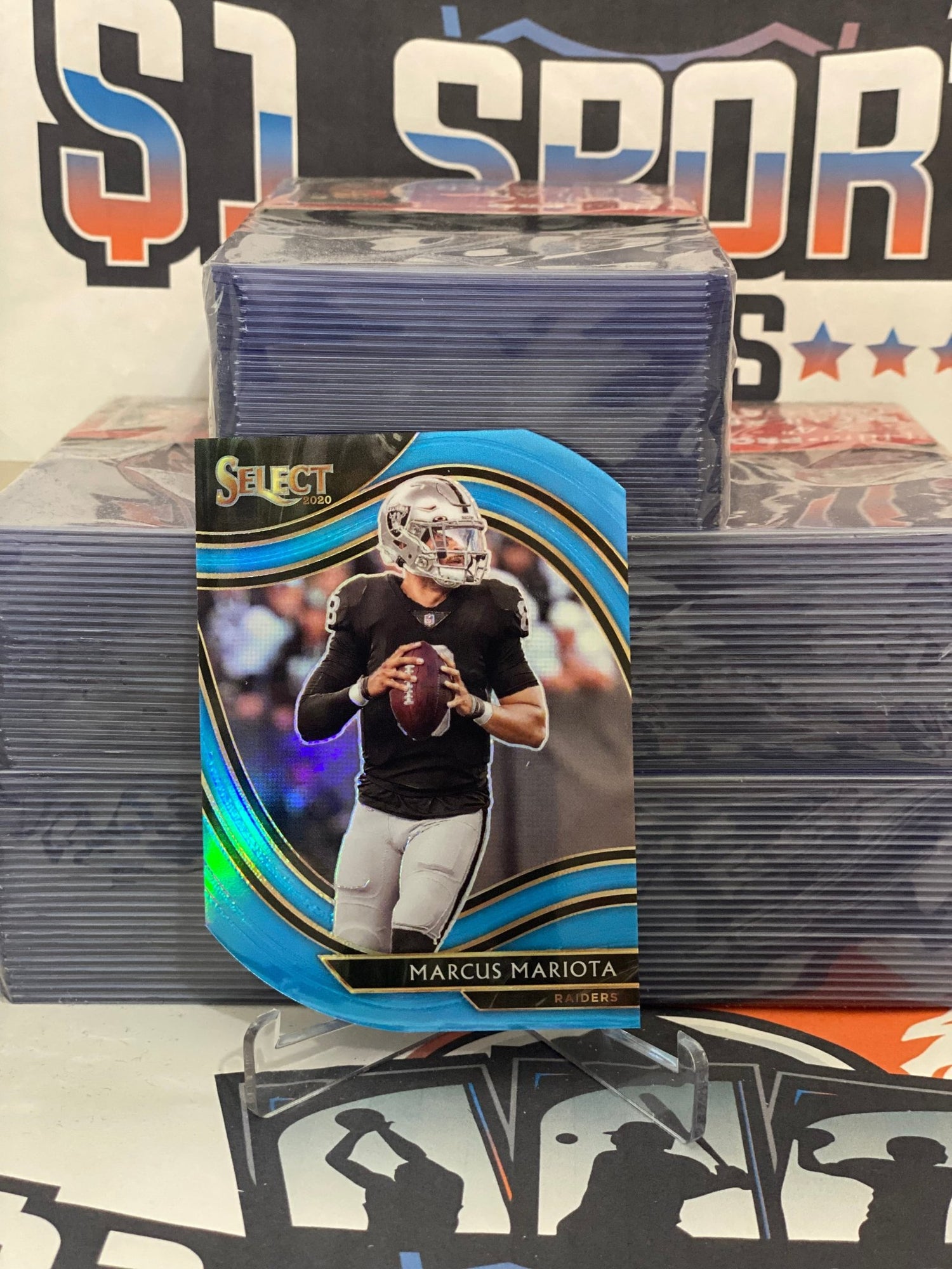 2020 Panini Select (Light Blue Die Cut Prizm, Field Level) Marcus Mariota #339