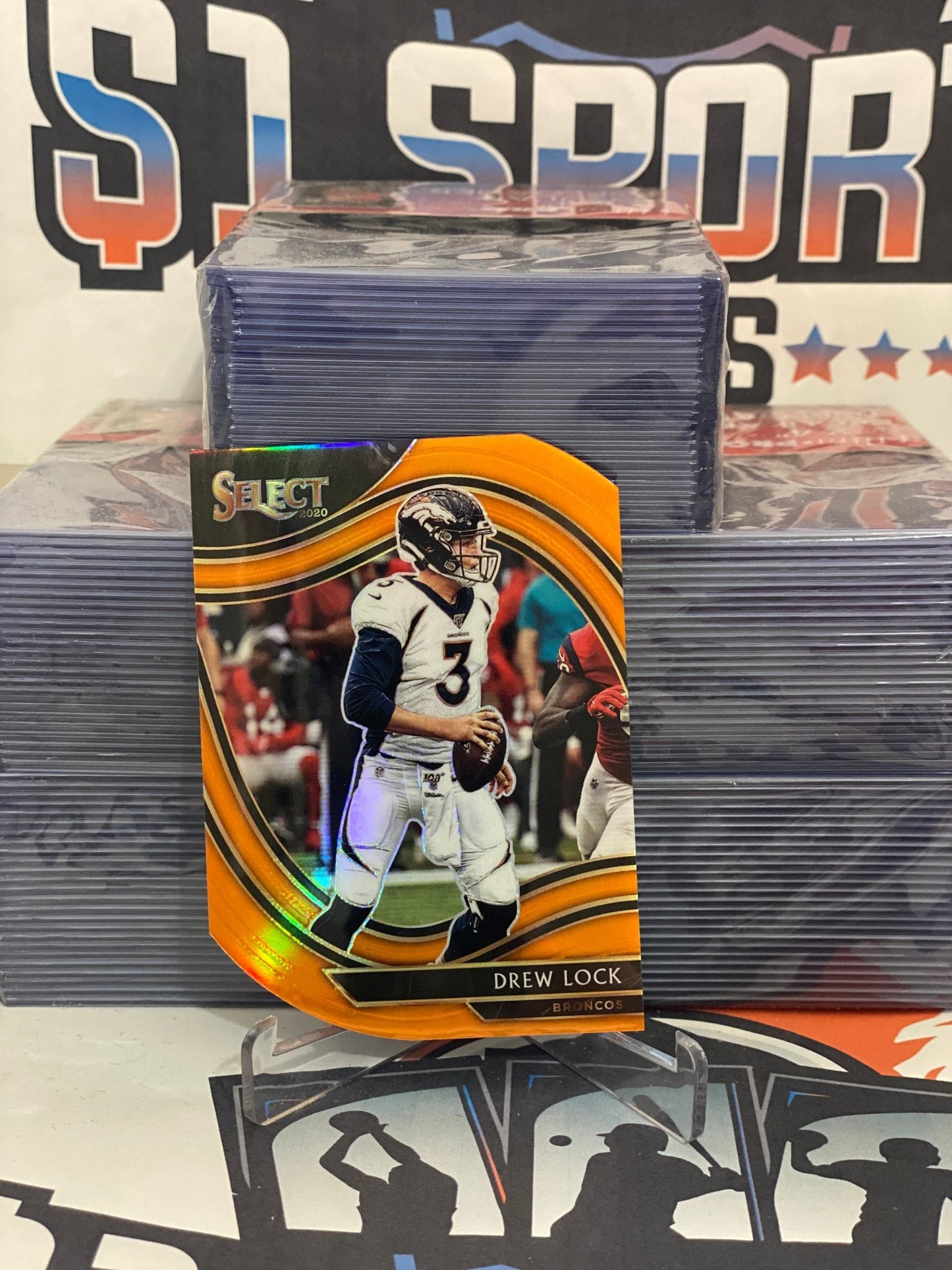 2020 Panini Select (Orange Die Cut, Field Level) Drew Lock #327