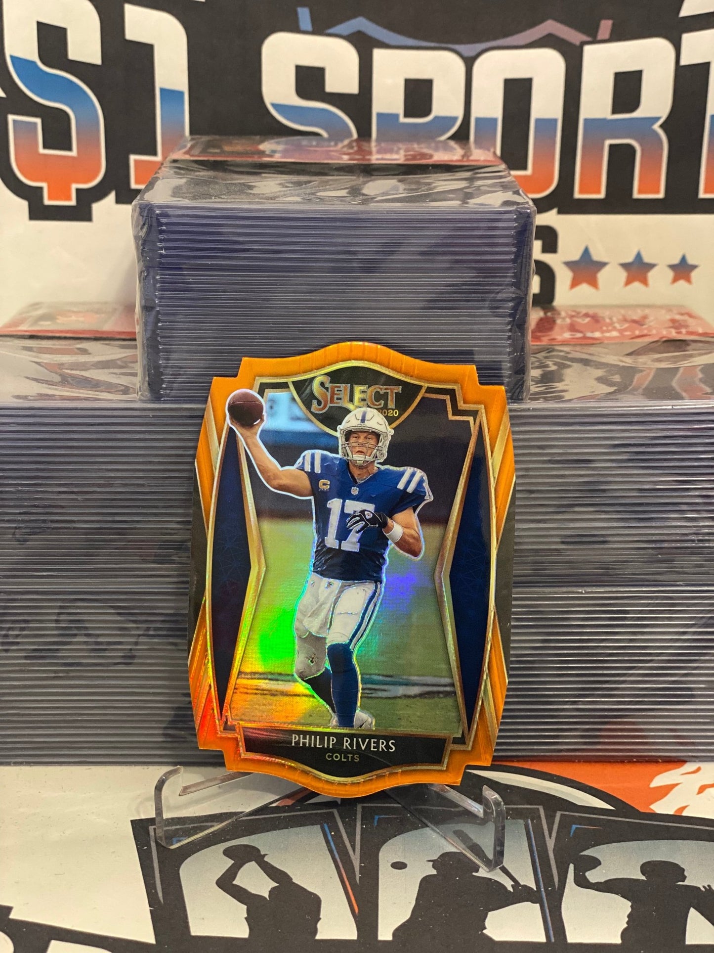 2020 Panini Select (Orange Die Cut Prizm) Philip Rivers #129