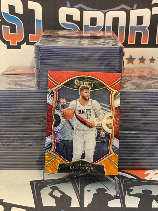 2020 Panini Select (Orange Red White Shimmer Prizm) Jusuf Nurkic #51