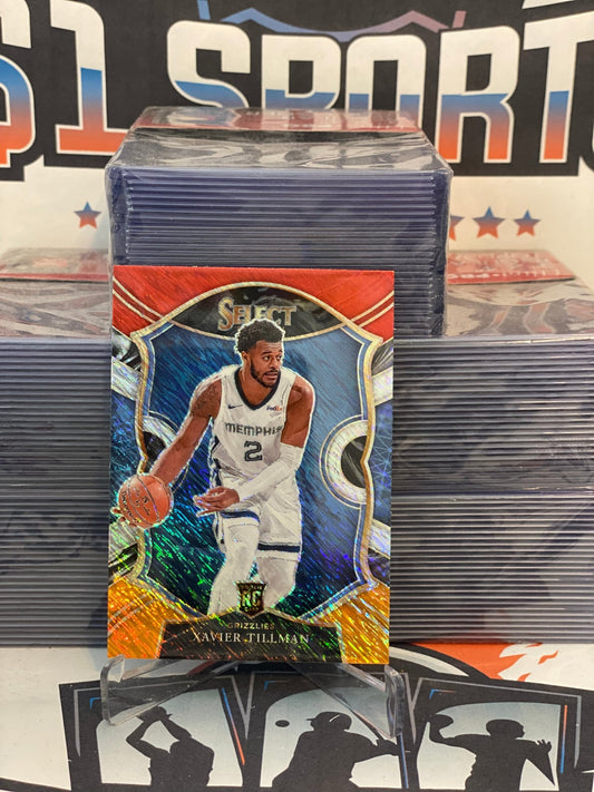 2020 Panini Select (Orange Red White Shimmer) Xavier Tillman Rookie #95