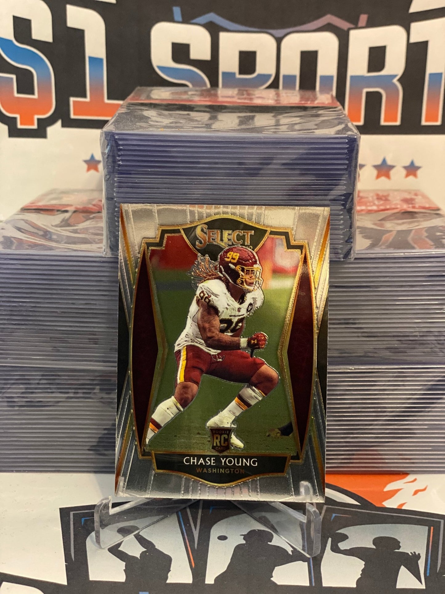 2020 Panini Select (Premier Level) Chase Young Rookie #164