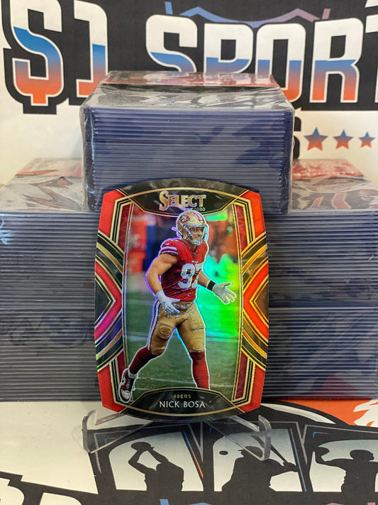 2020 Panini Select (Red Die Cut Prizm) Nick Bosa #224