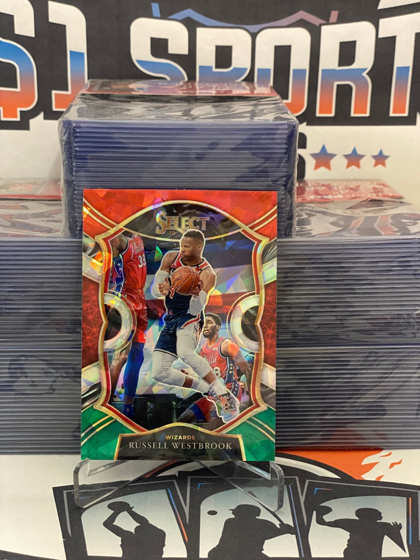 2020 Panini Select (Red White Green Ice Prizm) Russell Westbrook #39