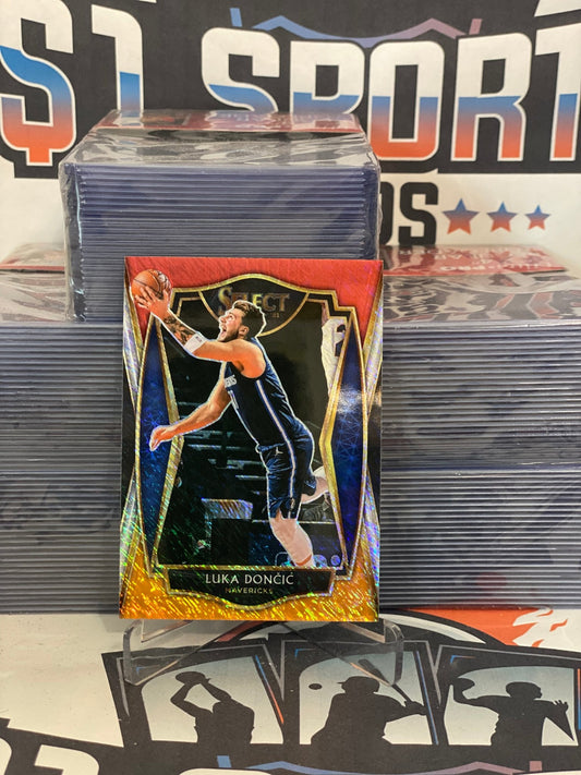 2020 Panini Select (Red White Orange Shimmer Prizm) Luka Doncic #150