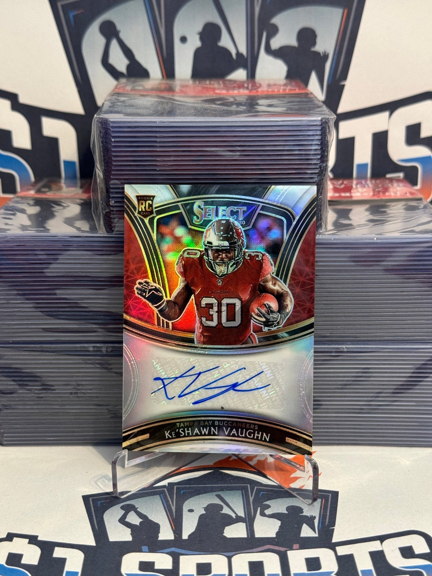 2020 Panini Select (Silver Prizm Auto) Ke'Shawn Vaughn Rookie #SS-KEV