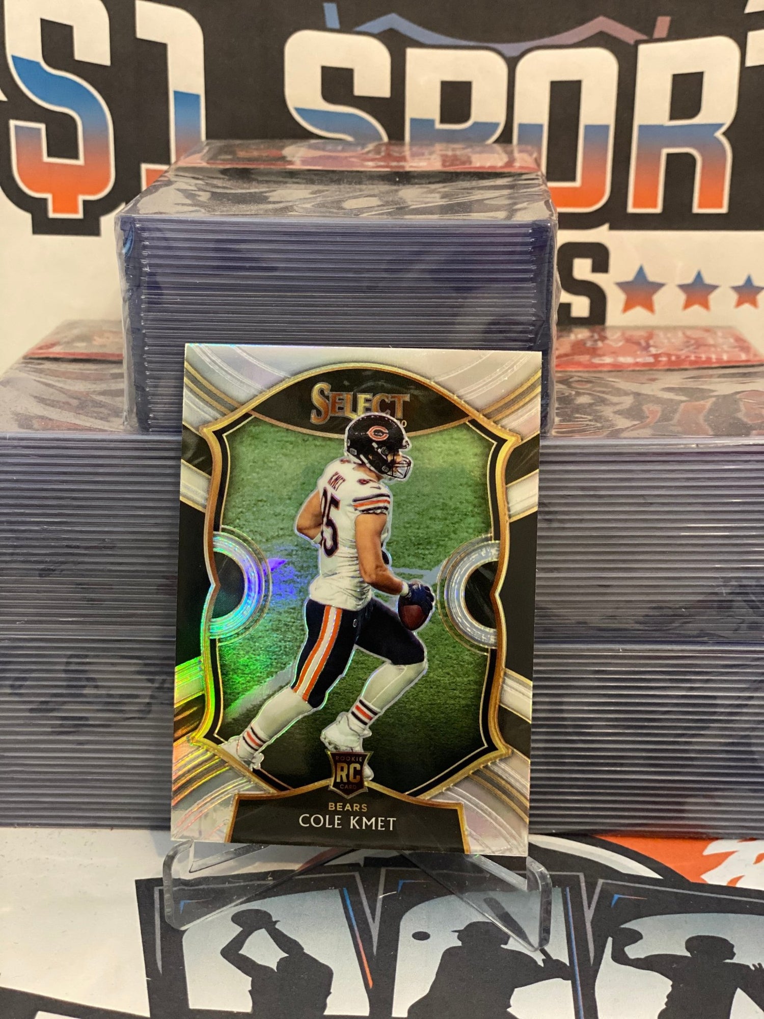 2020 Panini Select (Silver Prizm) Cole Kmet Rookie #74