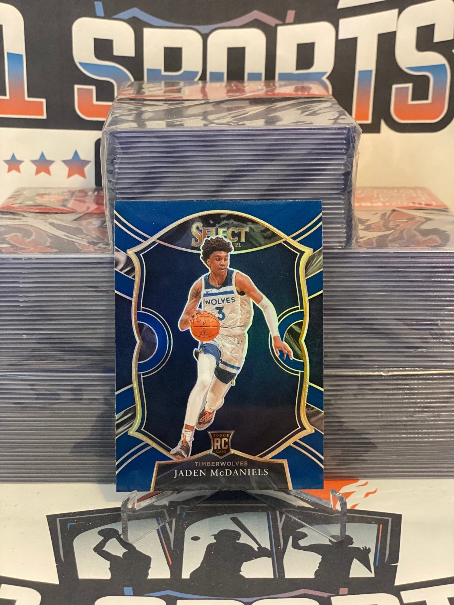 2020 Panini Select (Silver Prizm) Jaden McDaniels Rookie #88