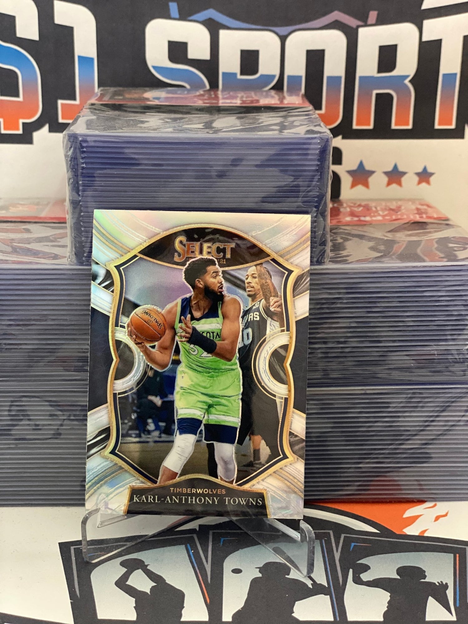 2020 Panini Select (Silver Prizm) Karl-Anthony Towns #36