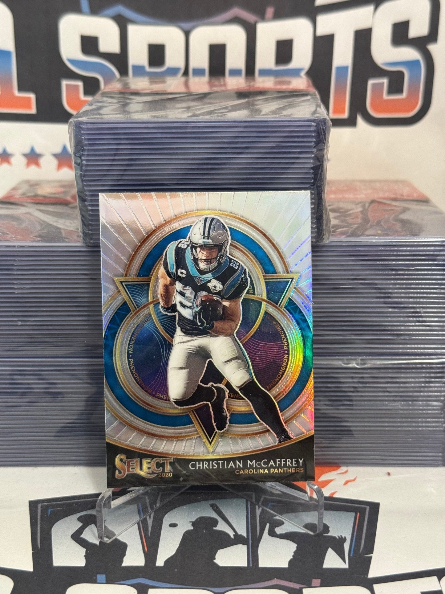 2020 Panini Select (Silver Prizm, Phenomenom) Christian McCaffrey #P14