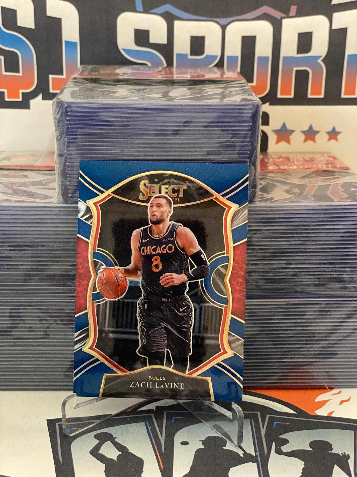 2020 Panini Select (Silver Prizm) Zach LaVine #14