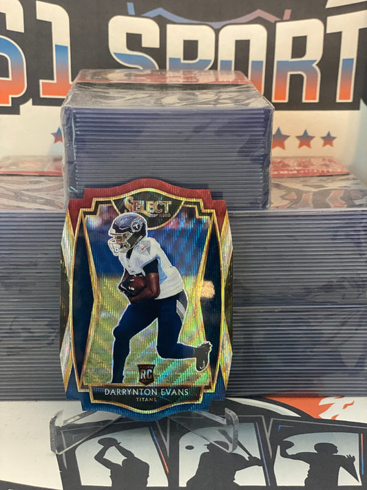 2020 Panini Select (Tri-Color Die Cut Prizm) Darrynton Evans Rookie #178