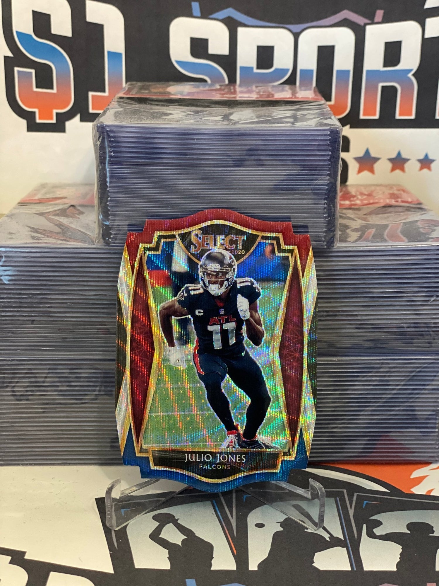 2020 Panini Select (Tri-Color Die Cut Prizm) Julio Jones #105