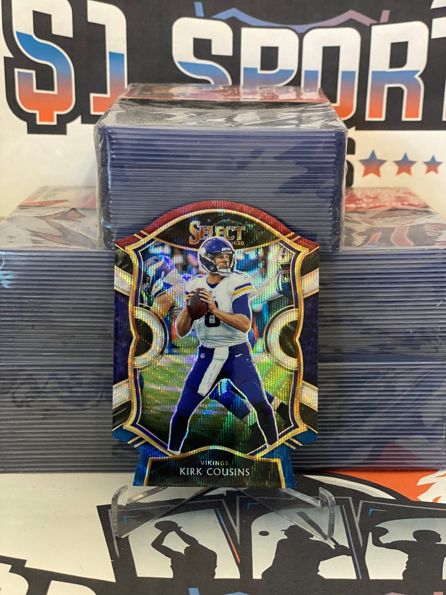 2020 Panini Select (Tri-Color Die Cut Prizm) Kirk Cousins #24