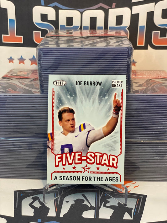 2020 Sage Premier Draft (Five-Star) Joe Burrow Rookie #92