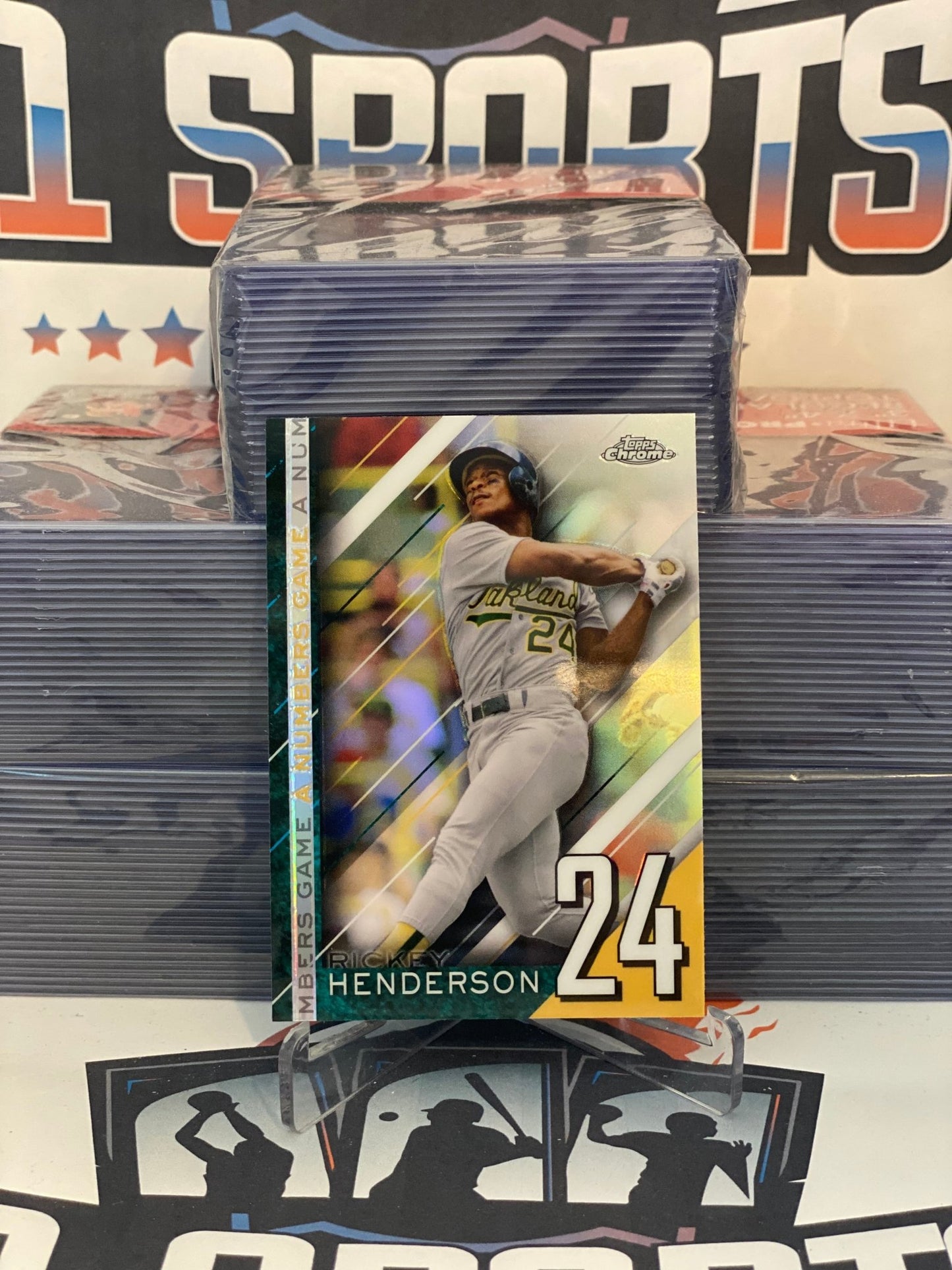 2020 Topps Chrome (A Numbers Game) Rickey Henderson #NGC-5