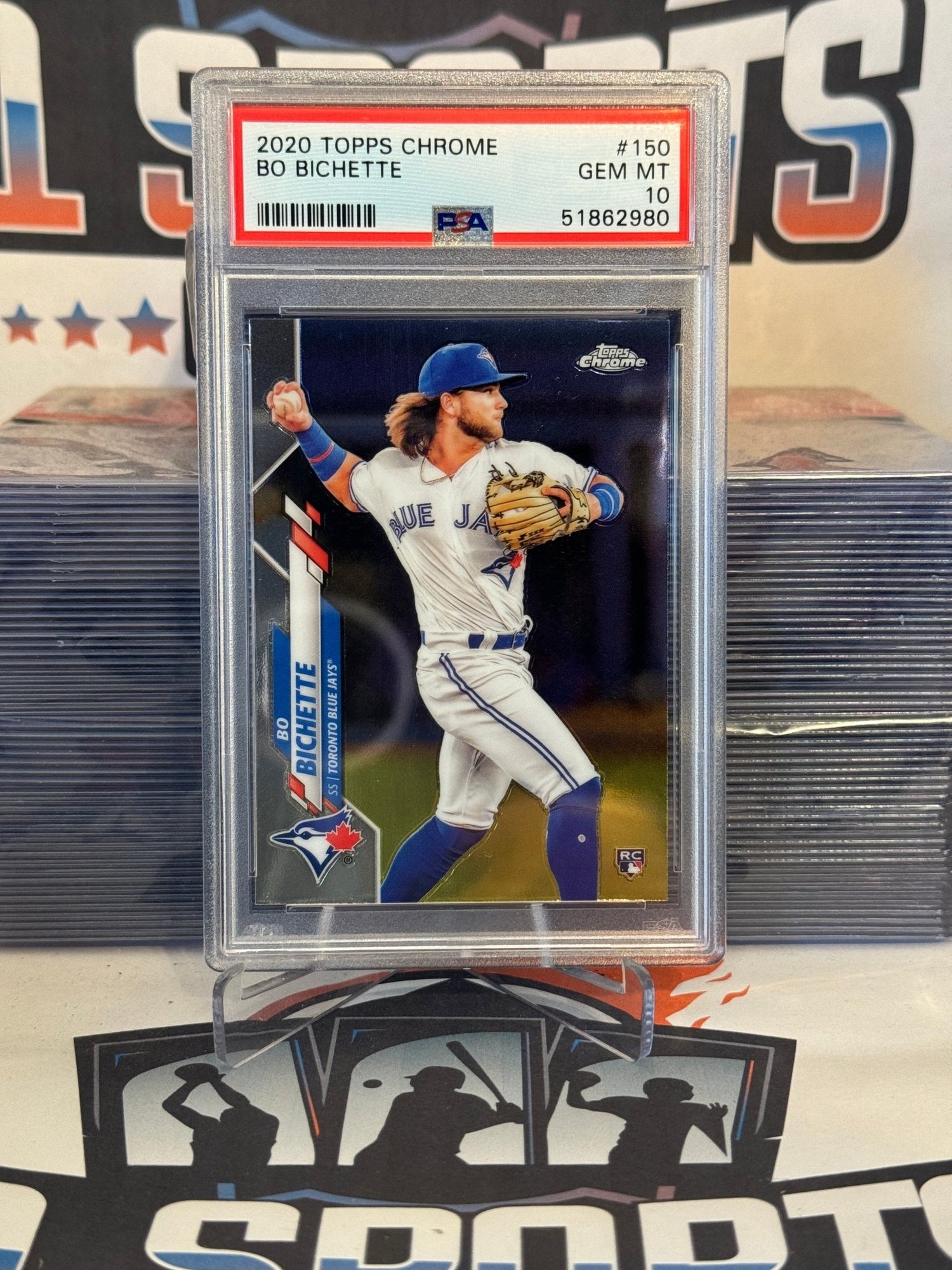 2020 Topps Chrome Bo Bichette Rookie #150 - PSA 10