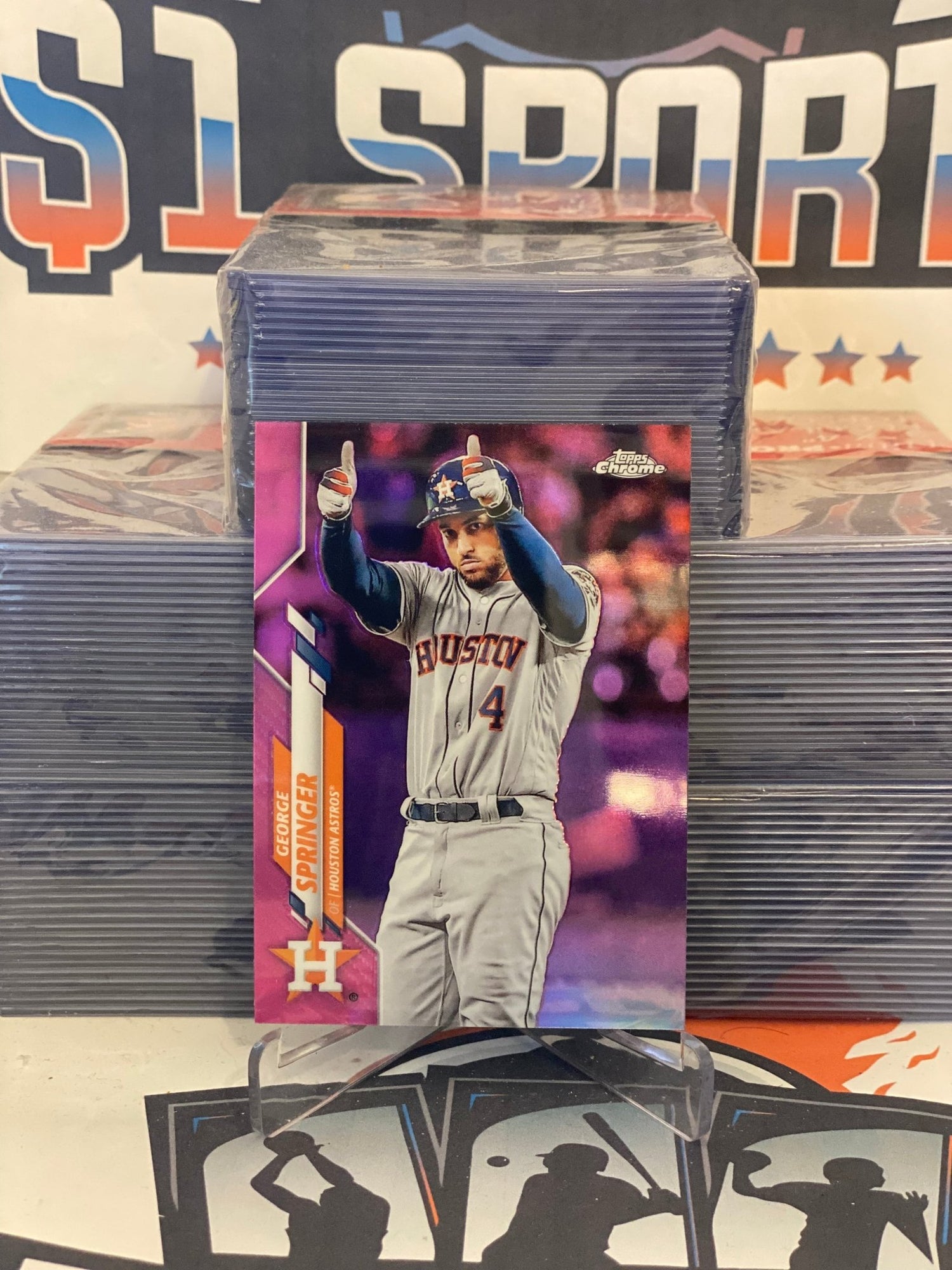 2020 Topps Chrome (Pink Refractor) George Springer #194
