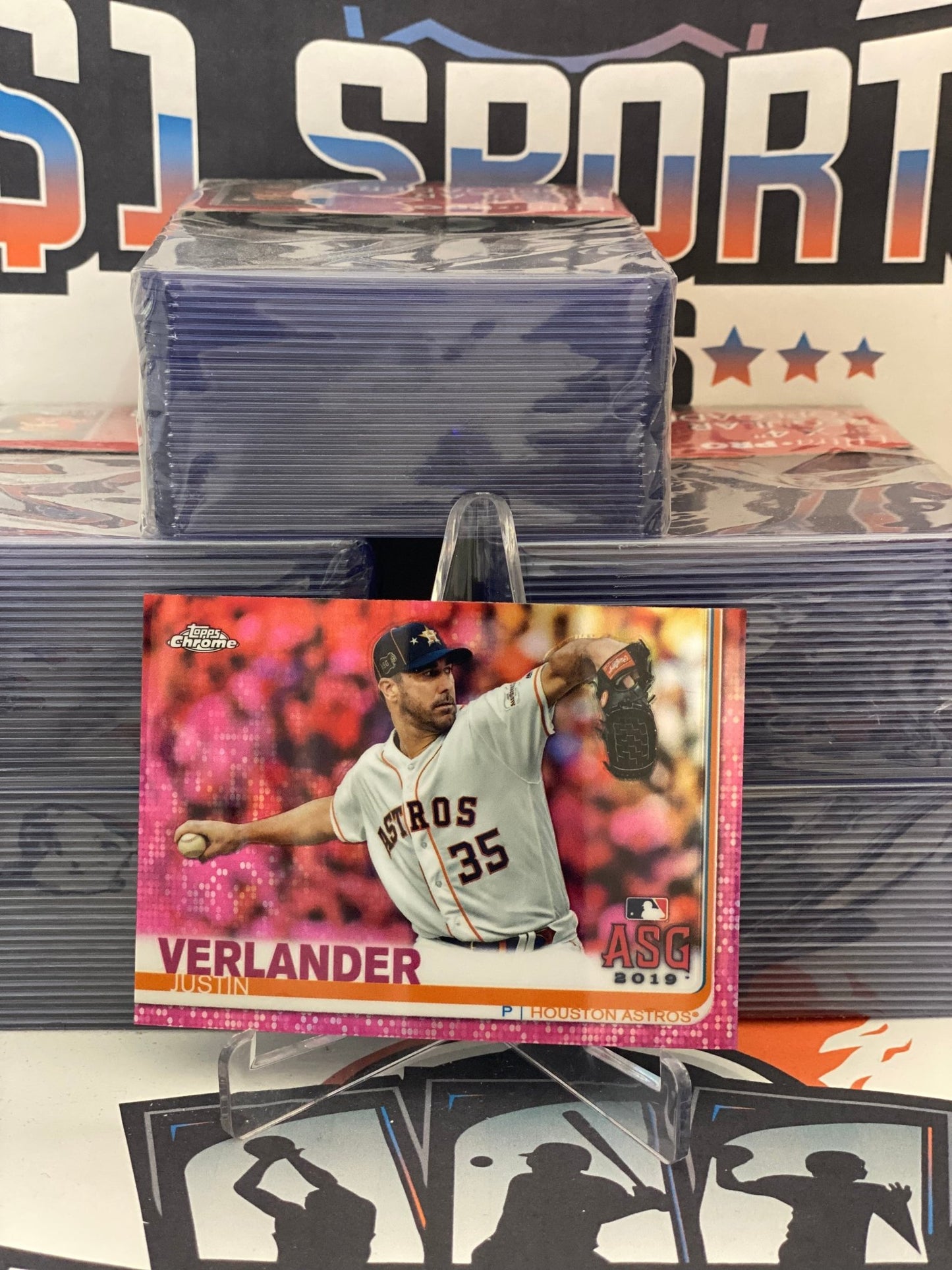 2020 Topps Chrome (Pink Refractor) Justin Verlander #85