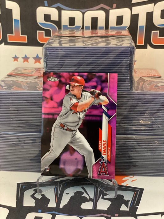 2020 Topps Chrome (Pink Refractor) Matt Thaiss Rookie #83