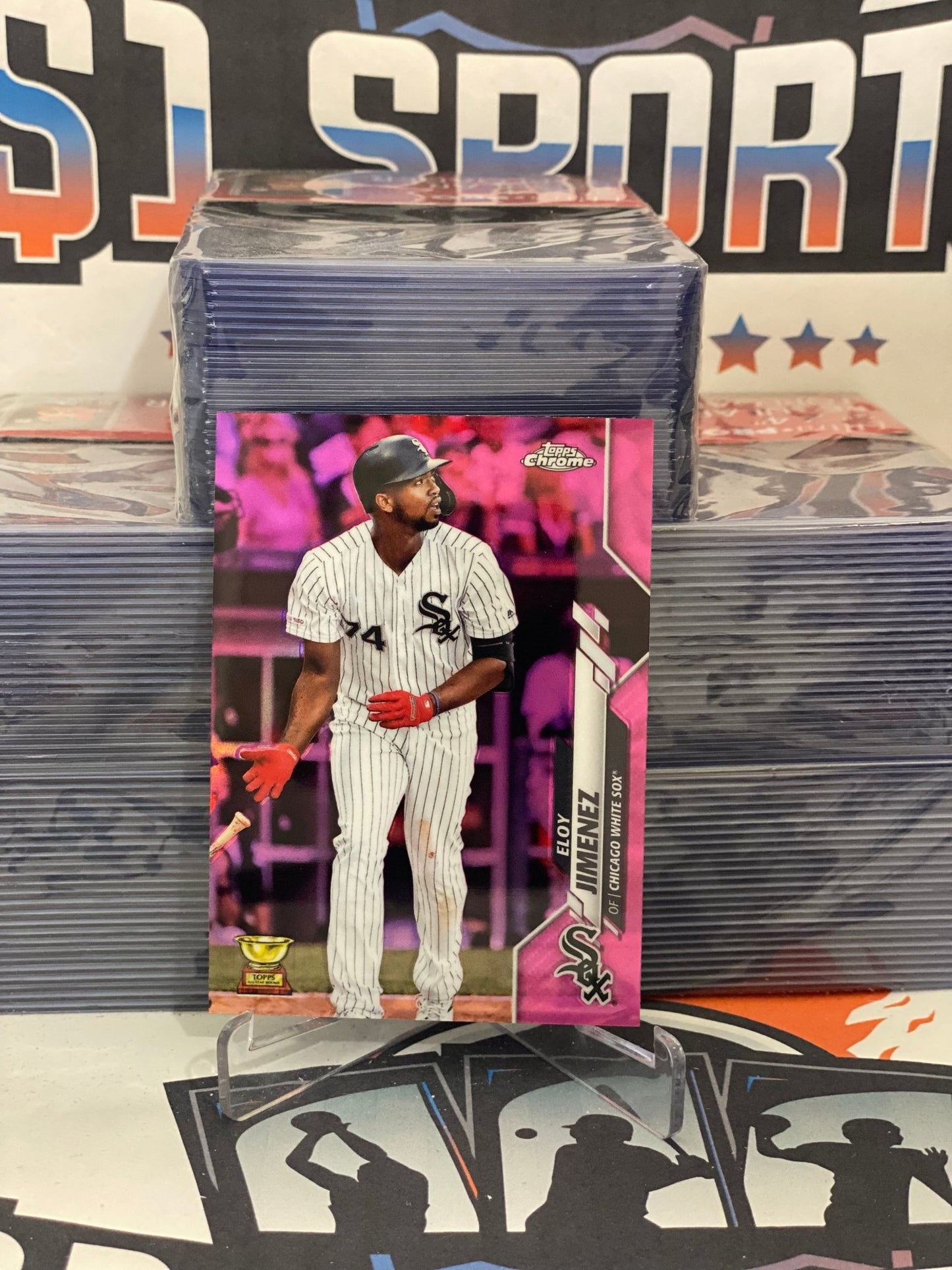 2020 Topps Chrome (Pink Refractor, Rookie Cup) Eloy Jimenez #134