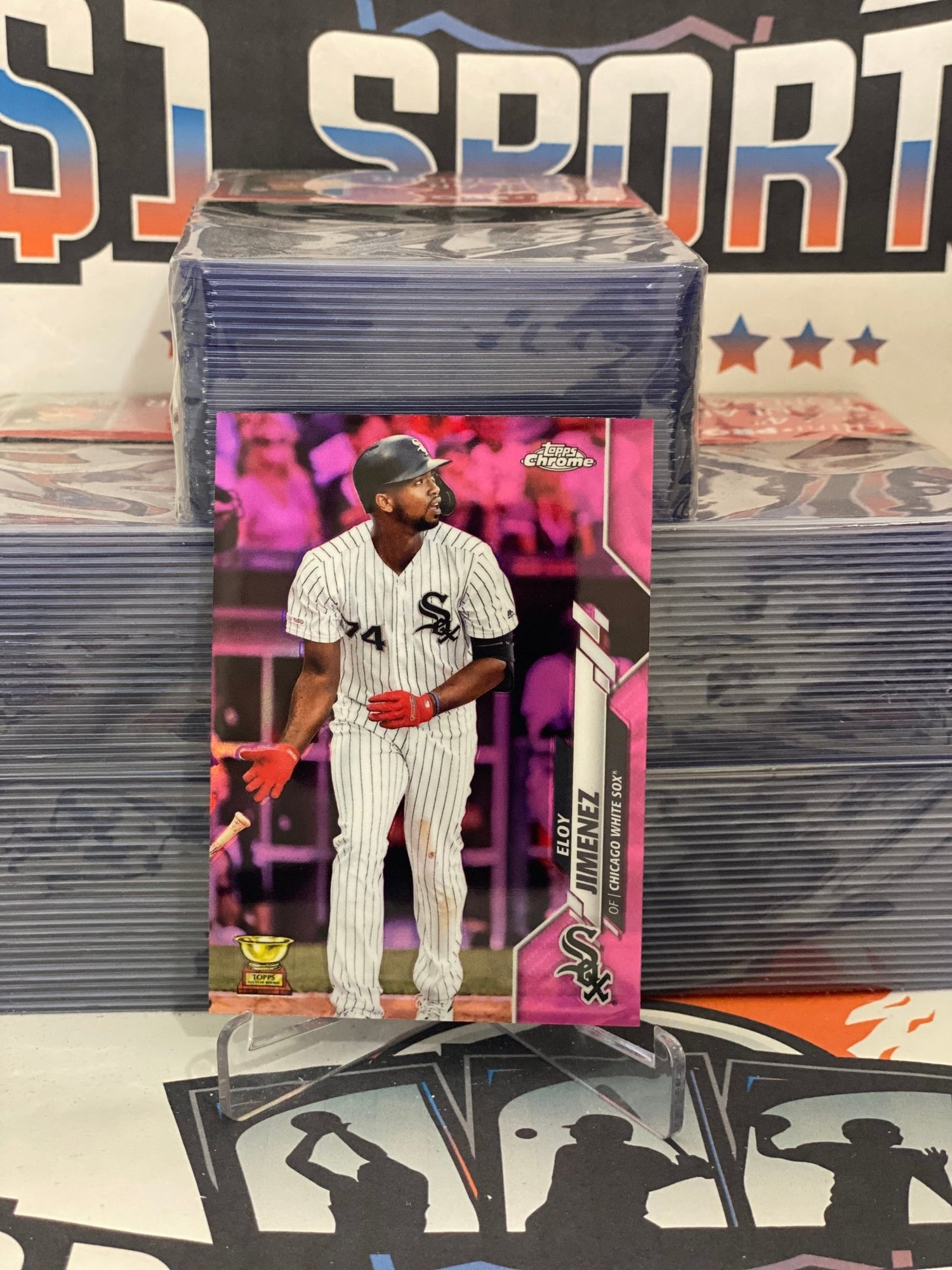 2020 Topps Chrome (Pink Refractor, Rookie Cup) Eloy Jimenez #134