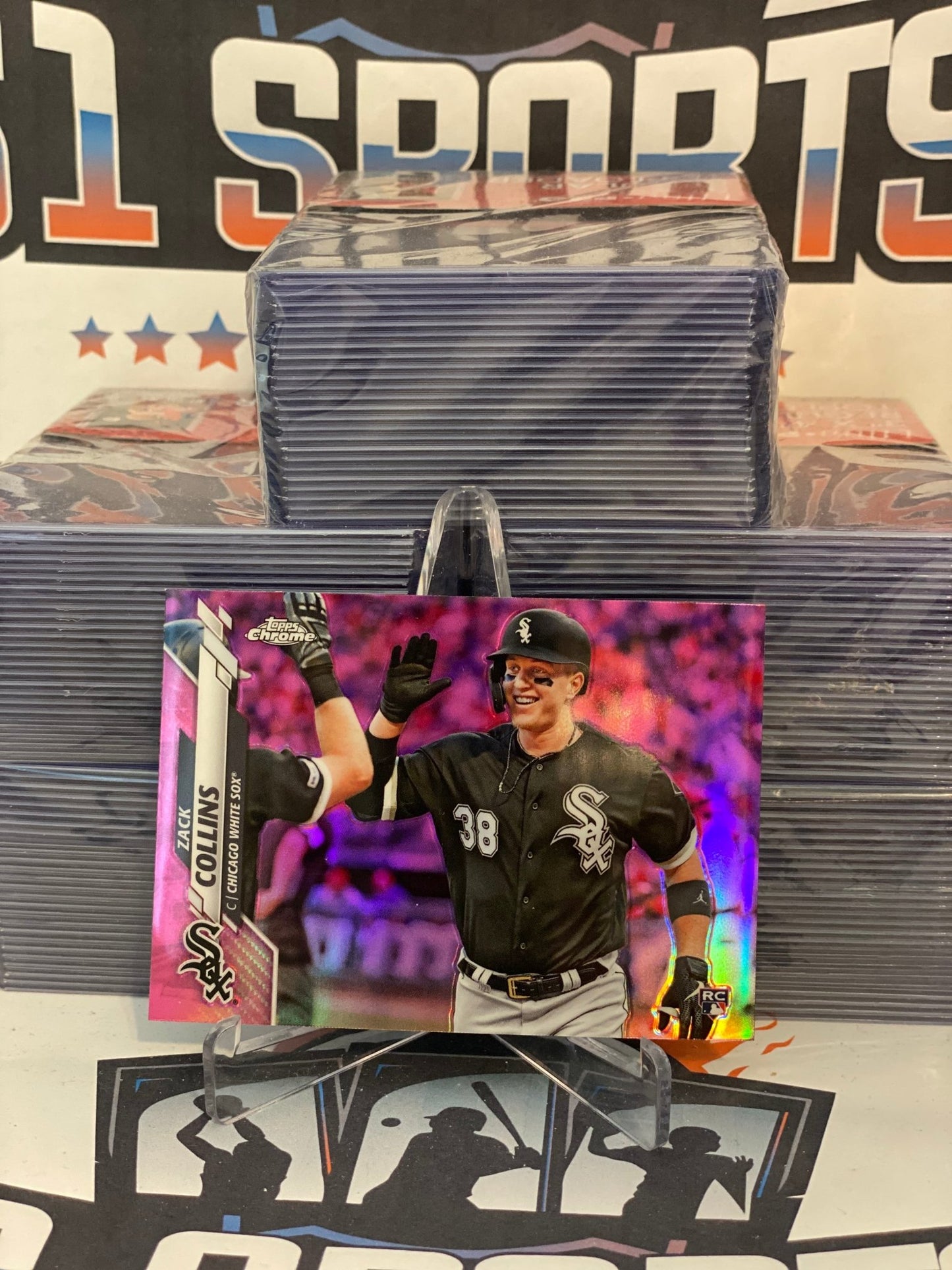 2020 Topps Chrome (Pink Refractor) Zack Collins Rookie #87