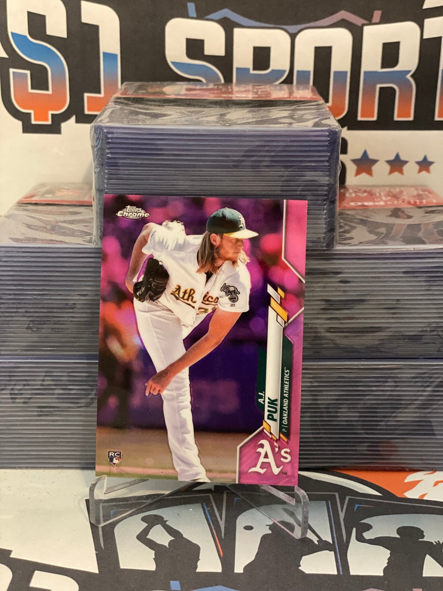 2020 Topps Chrome (Sepia Refractor) A.J. Puk Rookie #116