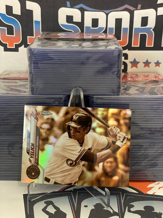 2020 Topps Chrome (Sepia Refractor) Christian Yelich #138