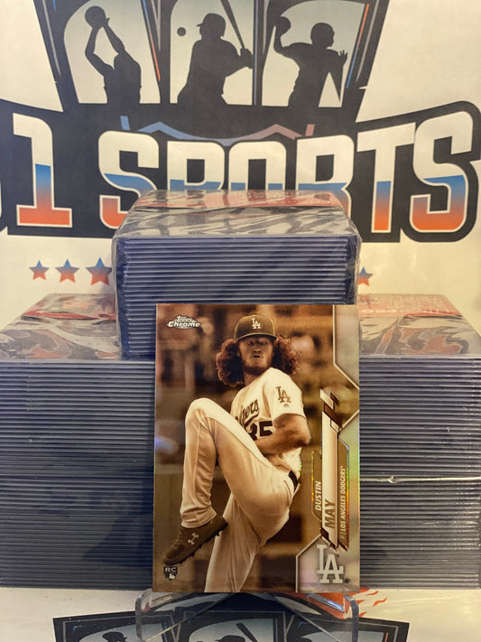 2020 Topps Chrome (Sepia Refractor) Dustin May Rookie #176