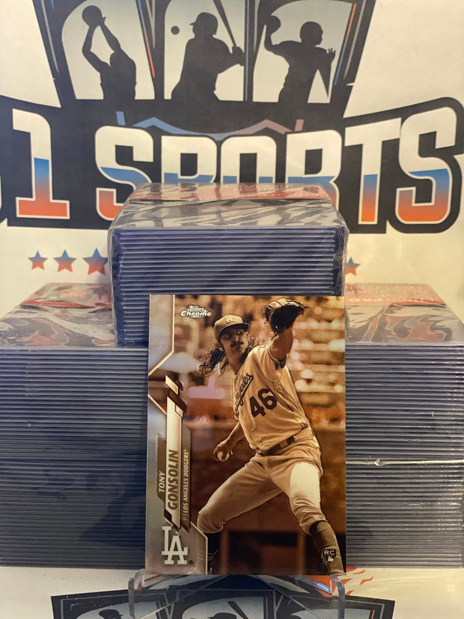 2020 Topps Chrome (Sepia Refractor) Tony Gonsolin Rookie #114