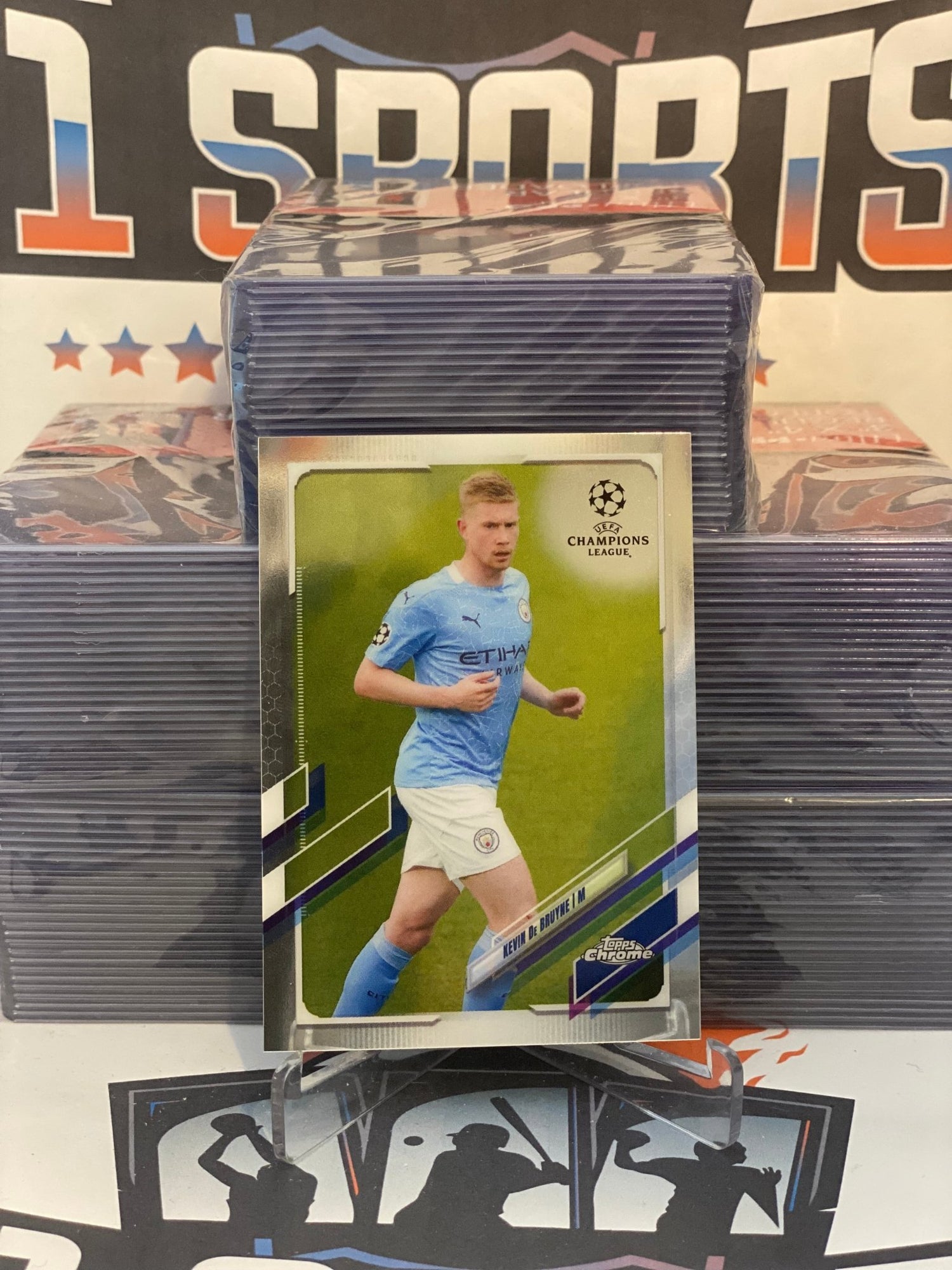 2020 Topps Chrome UEFA Champions League Kevin De Bruyne #18
