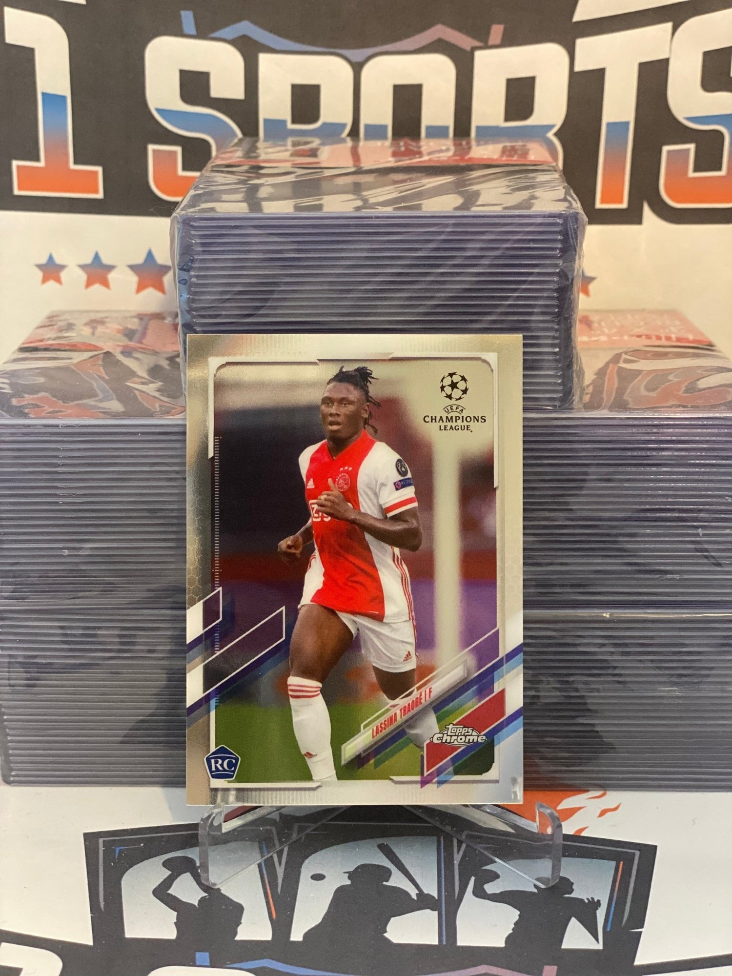 2020 Topps Chrome UEFA Champions League Lassina Traore Rookie #60