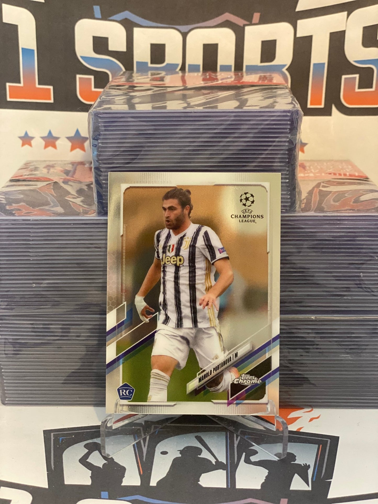 2020 Topps Chrome UEFA Champions League Manolo Portanova Rookie #21