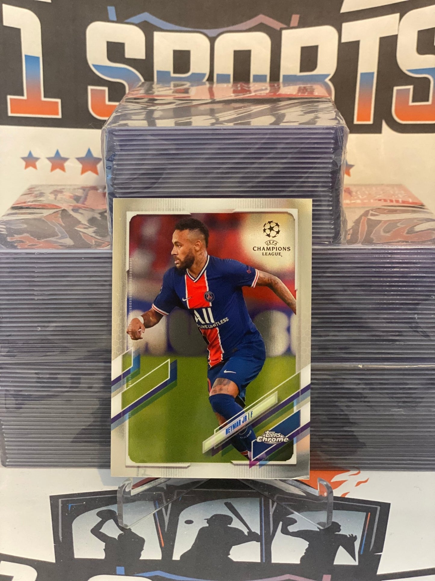 2020 Topps Chrome UEFA Champions League Neymar Jr. #16