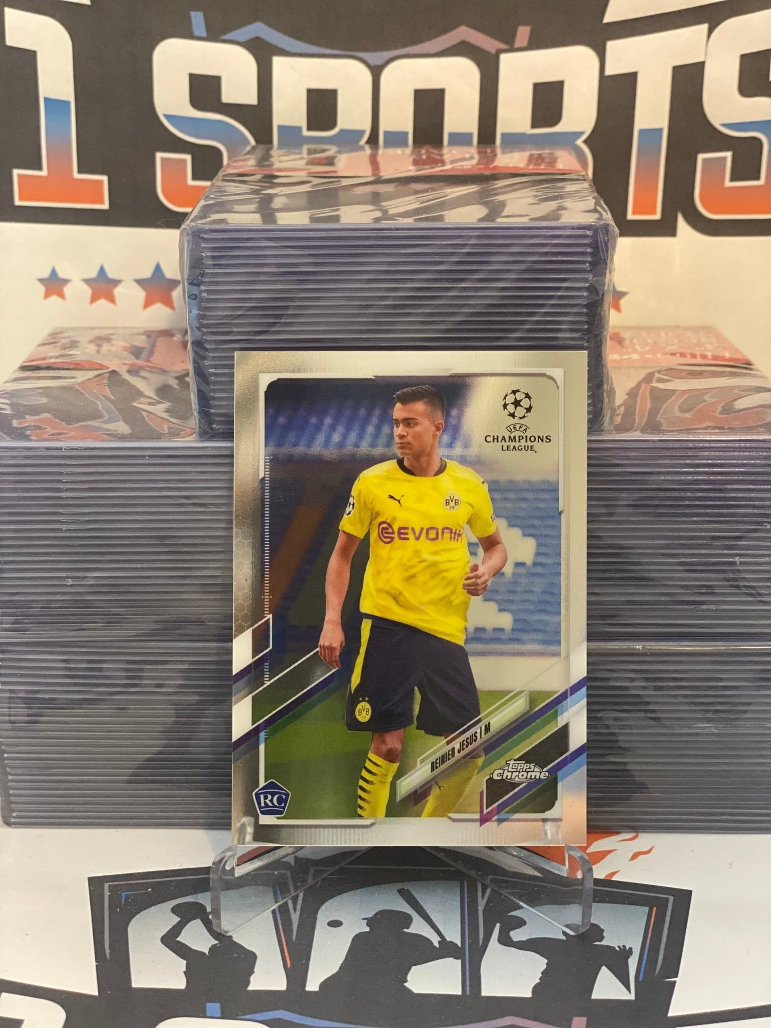 2020 Topps Chrome UEFA Champions League Reinier Jesus Rookie #93