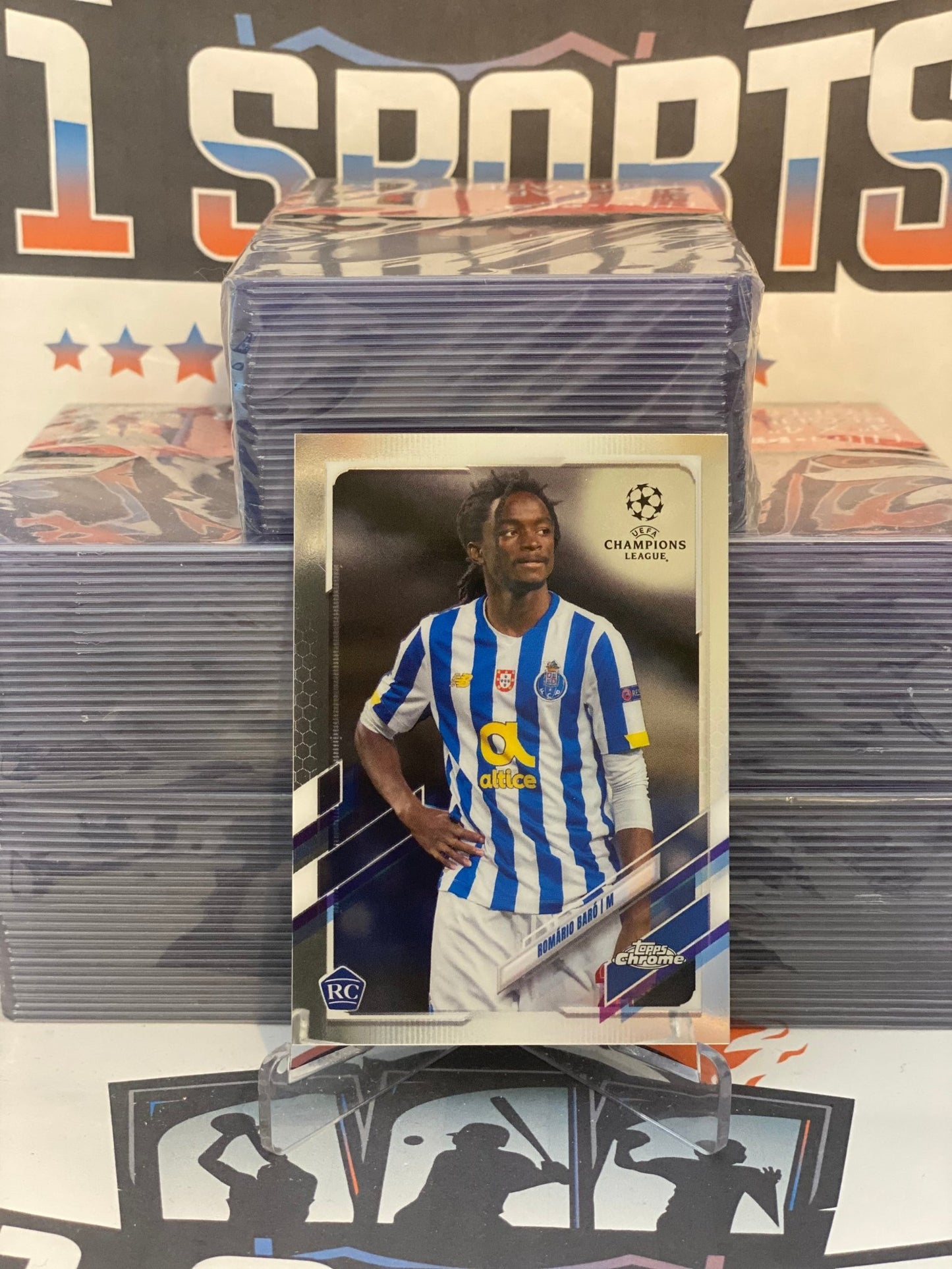 2020 Topps Chrome UEFA Champions League Romario Baro Rookie #32