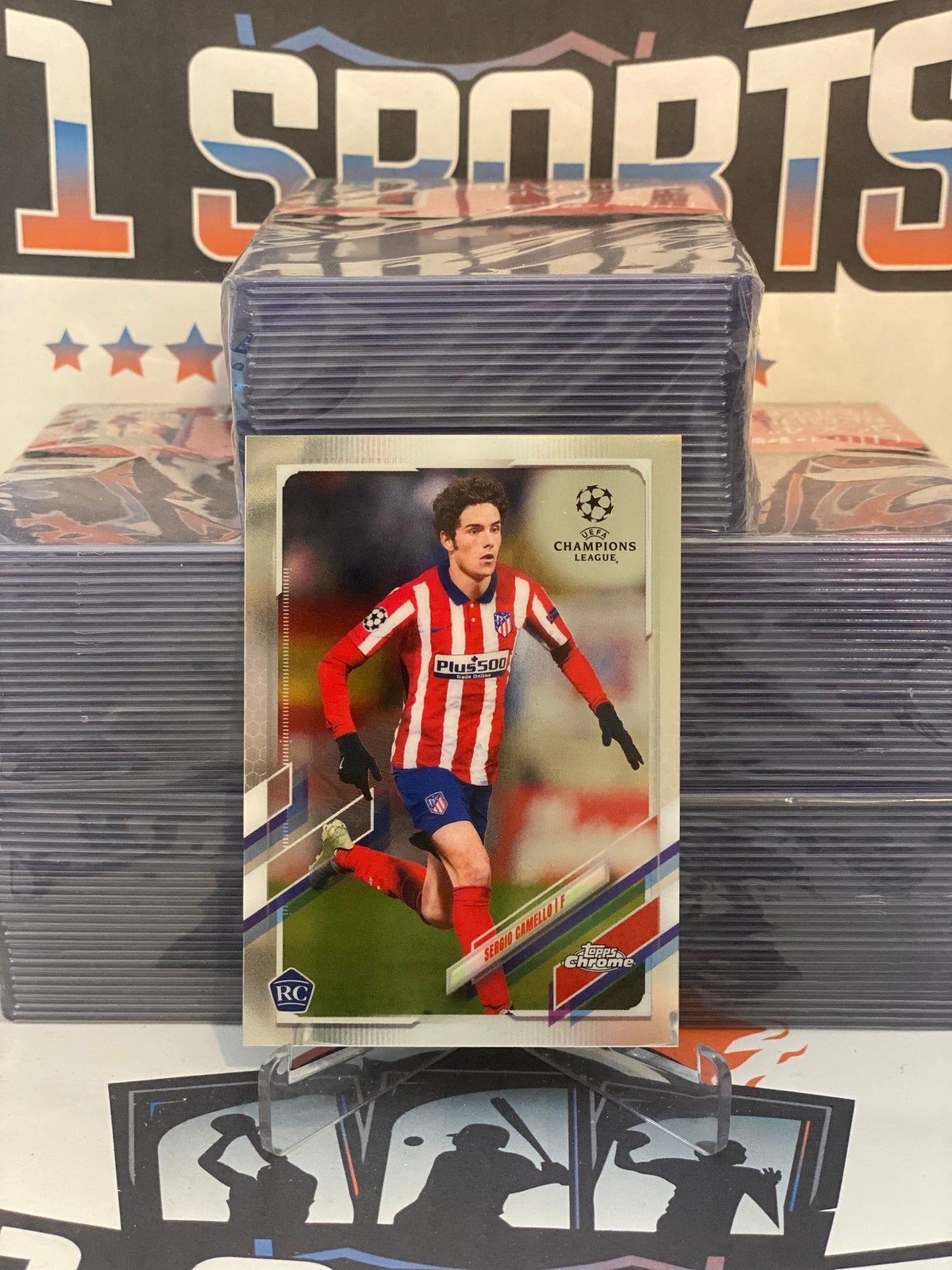 2020 Topps Chrome UEFA Champions League Sergio Camello Rookie #77