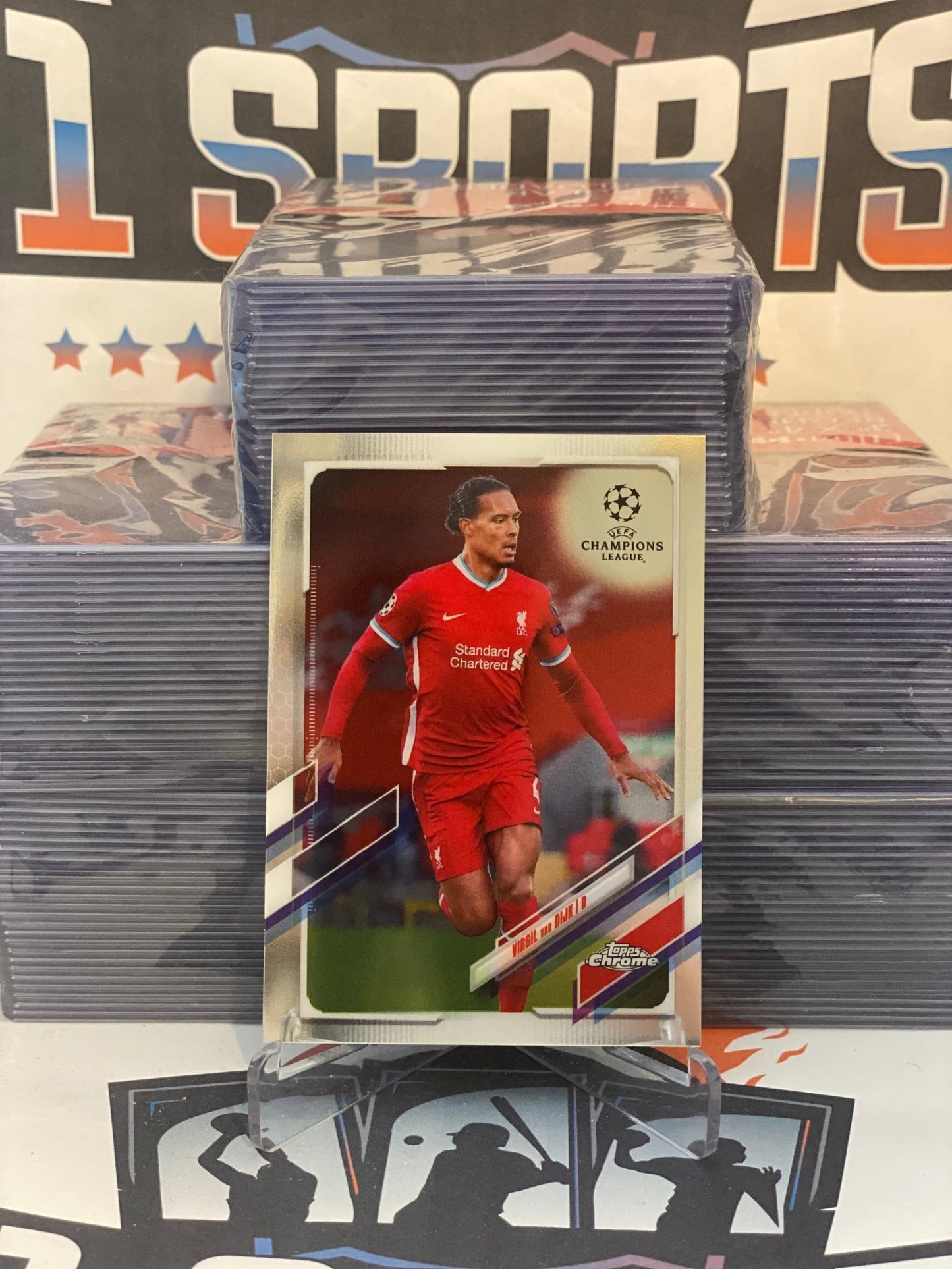 2020 Topps Chrome UEFA Champions League Virgil Van Dijk #46