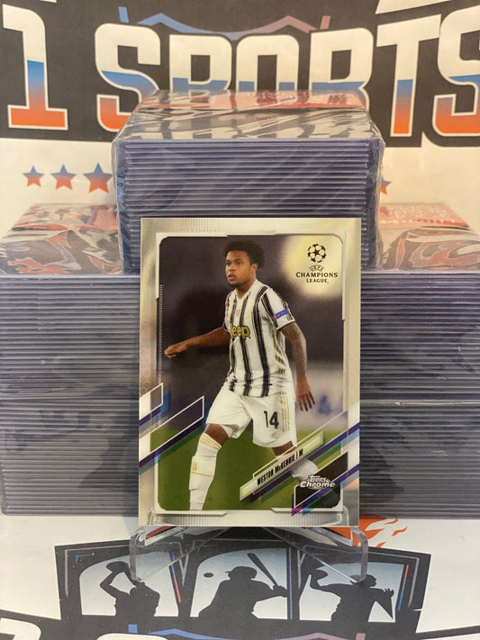 2020 Topps Chrome UEFA Champions League Weston McKennie #79