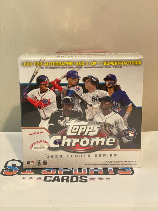 2020 Topps Chrome Update MLB Baseball Mega Box