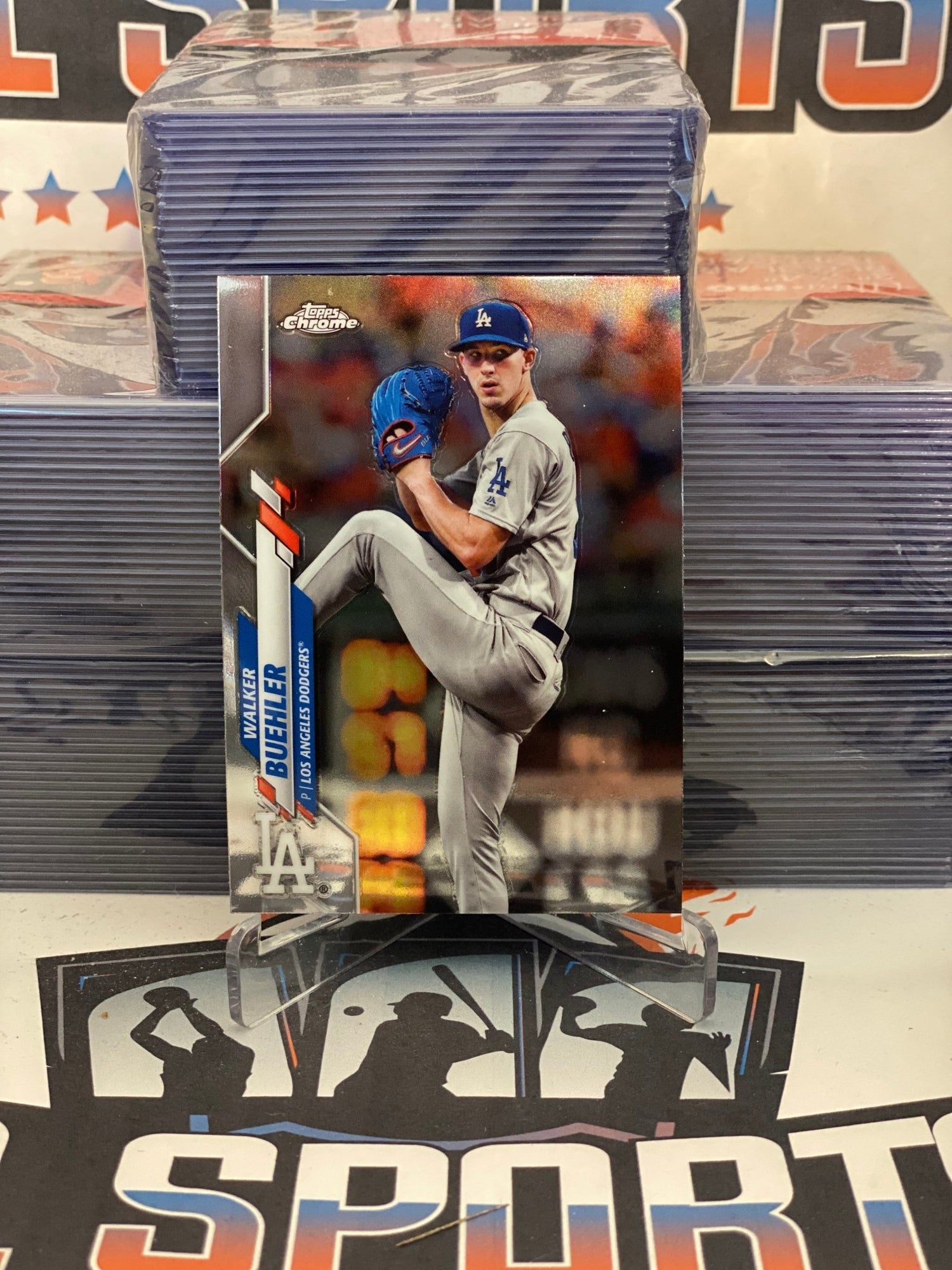 2020 Topps Chrome Walker Buehler #104