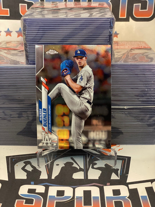2020 Topps Chrome Walker Buehler #104
