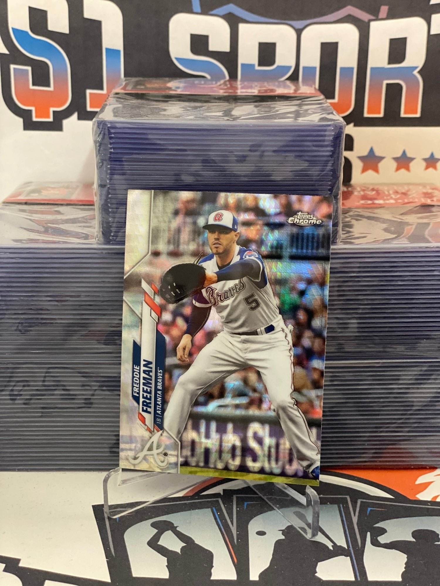 2020 Topps Chrome (X-Fractor Refractor) Freddie Freeman #131