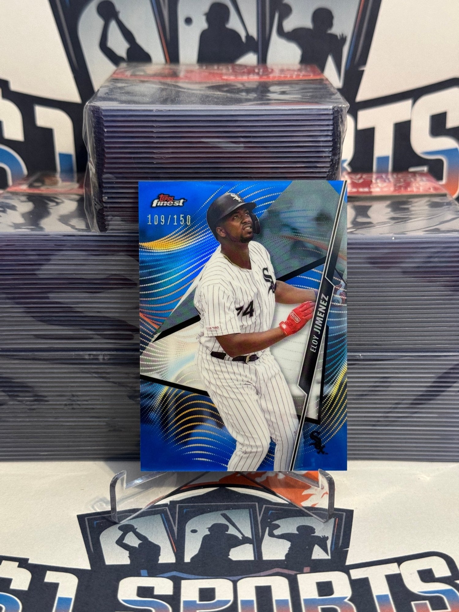 2020 Topps Finest (Blue Refractor 109/150) Eloy Jimenez #57