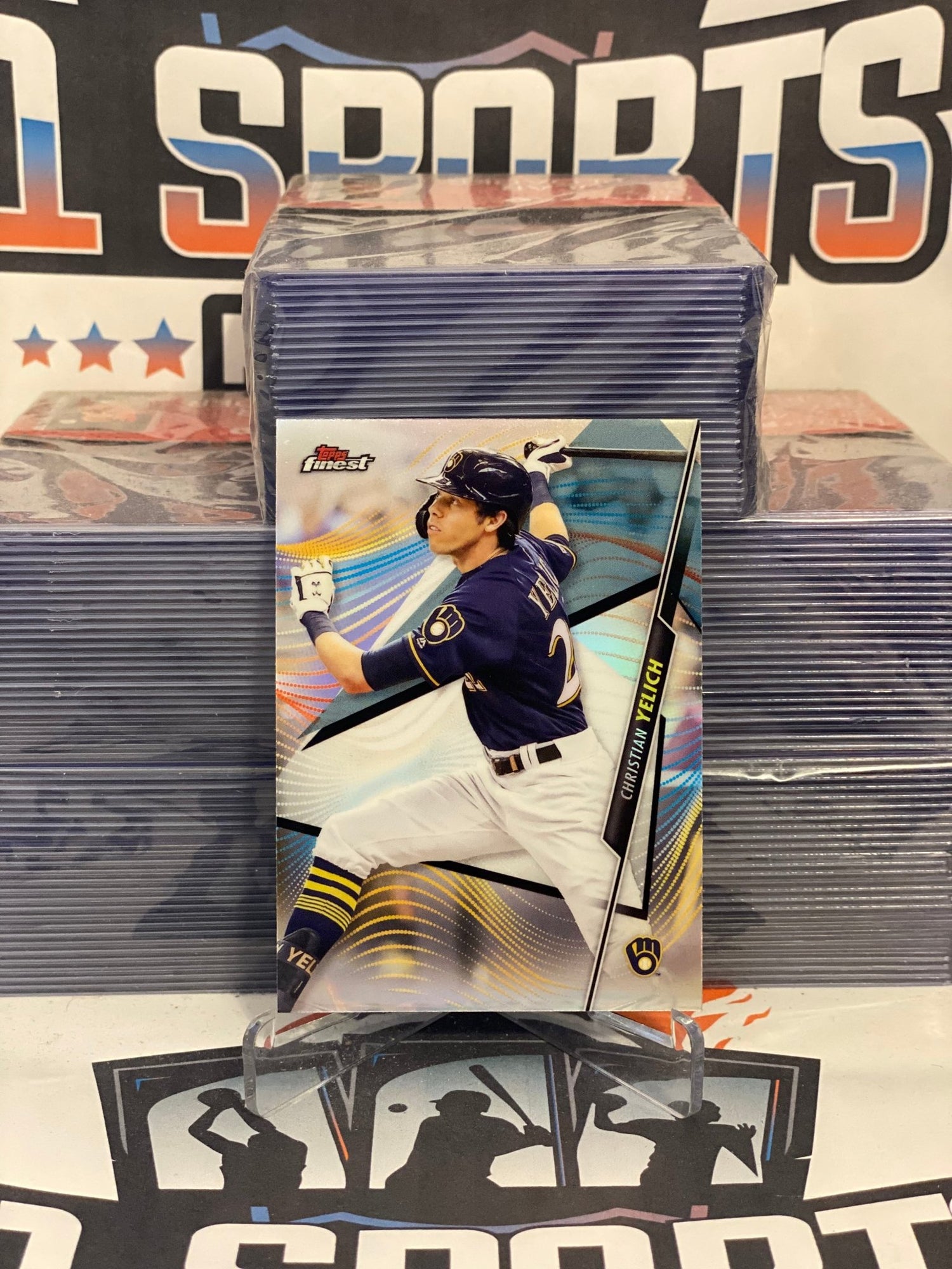 2020 Topps Finest (Refractor) Christian Yelich #100